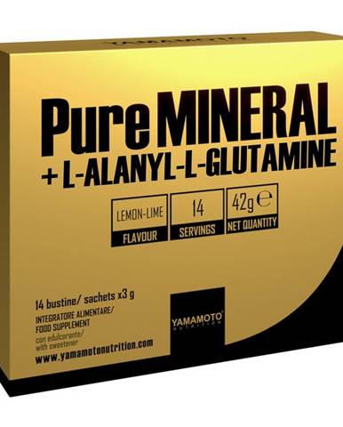 PureMINERAL + L-ALANYL-L-GLUTAMINE - Yamamoto 14 bags x 3 g Lemon Lime