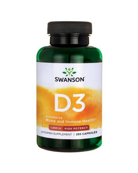 Swanson Vitamin D3 1000 IU 250 kaps.