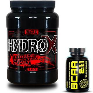 Hydro X + BCAA 2:1:1 Zadarmo od Best Nutrition 1000 g + 120 kaps. Čokoláda