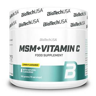 MSM + Vitamin C - Biotech USA 150 g Citrón