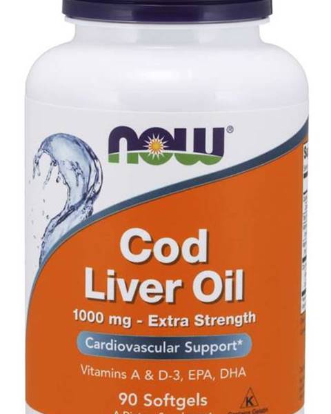 NOW Cod Liver Oil olej z tresčích jater 1000 mg 90 softgel kapsúl 90 kaps.