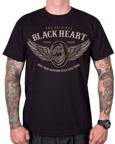 Tričko BLACK HEART Wings čierna - M