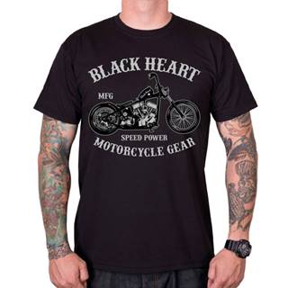 Tričko BLACK HEART Chopper čierna - M