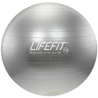 Gymnastický míč LIFEFIT ANTI-BURST 75 cm, stříbrný