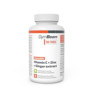 Vitamín C + Zinok + extrakt zo zázvoru na cmúľanie 90 tab.