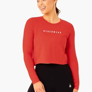 Ryderwear Dámske tričko Long Sleeve Top Foundation Red  XS