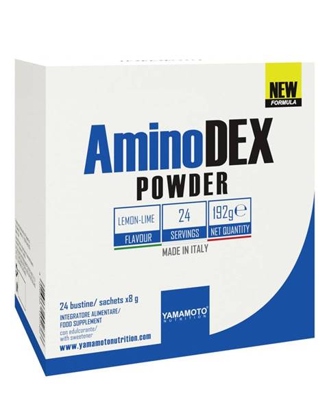 AminoDEX POWDER (aminokyseliny rastlinného pôvodu) -  24 bags x 8 g Lemon-Lime