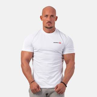 NEBBIA Pánske tričko Minimalist Logo biele  M
