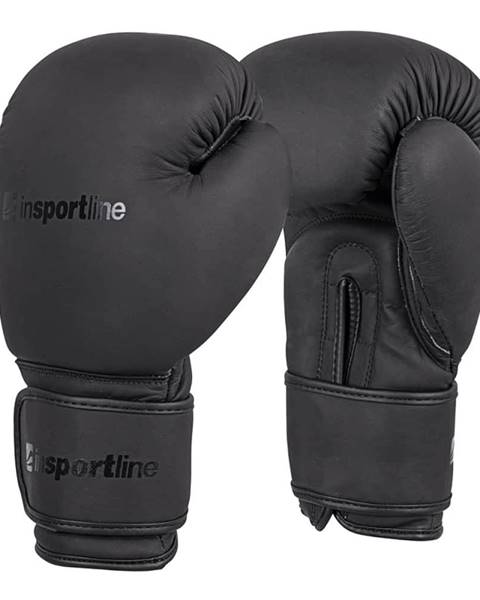 Boxerské rukavice inSPORTline Kuero Farba čierna, Veľkosť 8oz