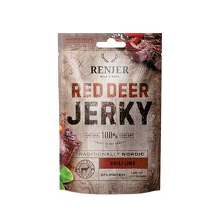 Renjer Sušené jelenie mäso Red Deer Jerky 25 g chilli a limetka