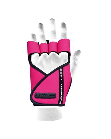 Chiba Dámske fitness rukavice Lady Motivation Pink  S