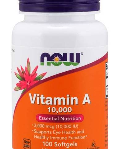 Now Foods Vitamín A 10.000IU 100 tabliet