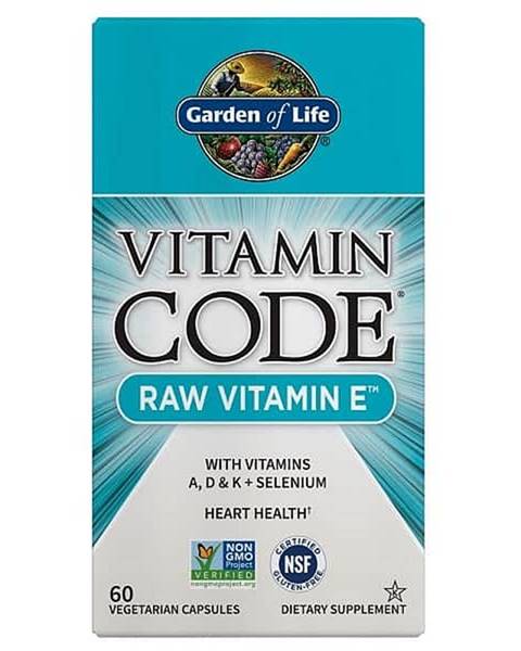 Garden of Life Vitamín E - RAW Vitamin Code - 60 kapslí