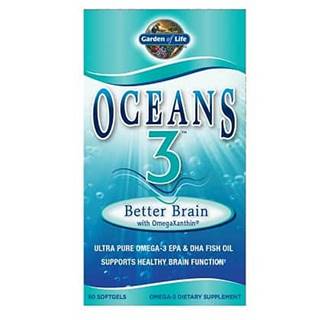 Garden of Life Oceans 3 Better Brain Omega-3 - Podpora činnosti mozku - 90 tobolek