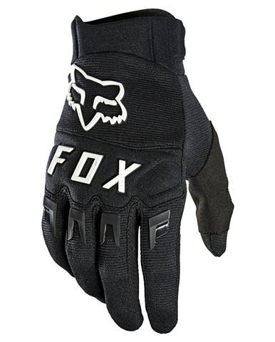 Motokrosové rukavice  Dirtpaw Black/White MX22 čierna/biela - S