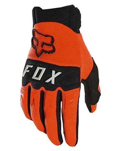 Motokrosové rukavice  Dirtpaw Fluo Orange MX22 fluo oranžová - S