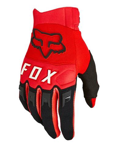 Motokrosové rukavice  Dirtpaw Ce Fluo Red MX22 fluo červená - M