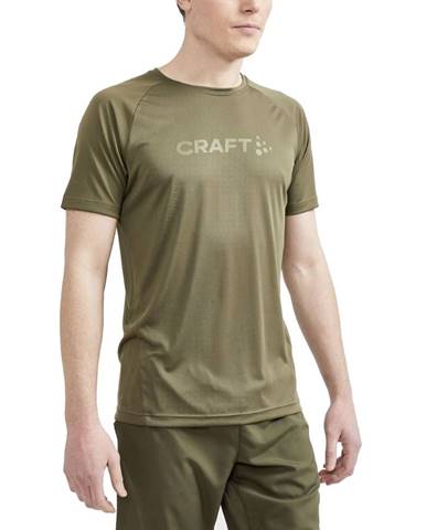 Pánske tričko CRAFT CORE Unify Logo tmavo zelená - M
