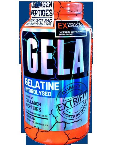 Gela Gelatine Hydrolysed - Extrifit 250 kaps.
