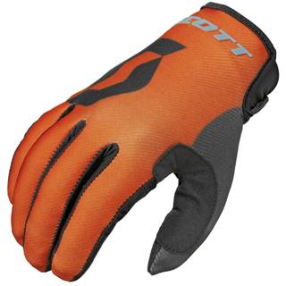 Motokrosové rukavice Scott 350 Track MXVI modro-oranžová - XL