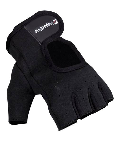 Neoprenové fitness rukavice inSPORTline Aktenvero čierna - S