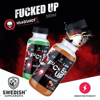 Fucked Up Headshot - Swedish Supplements 12 x 100 ml. Green Apple
