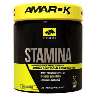Dedicated Stamina + BCAA - Amarok Nutrition  500 g Cherry Bomb