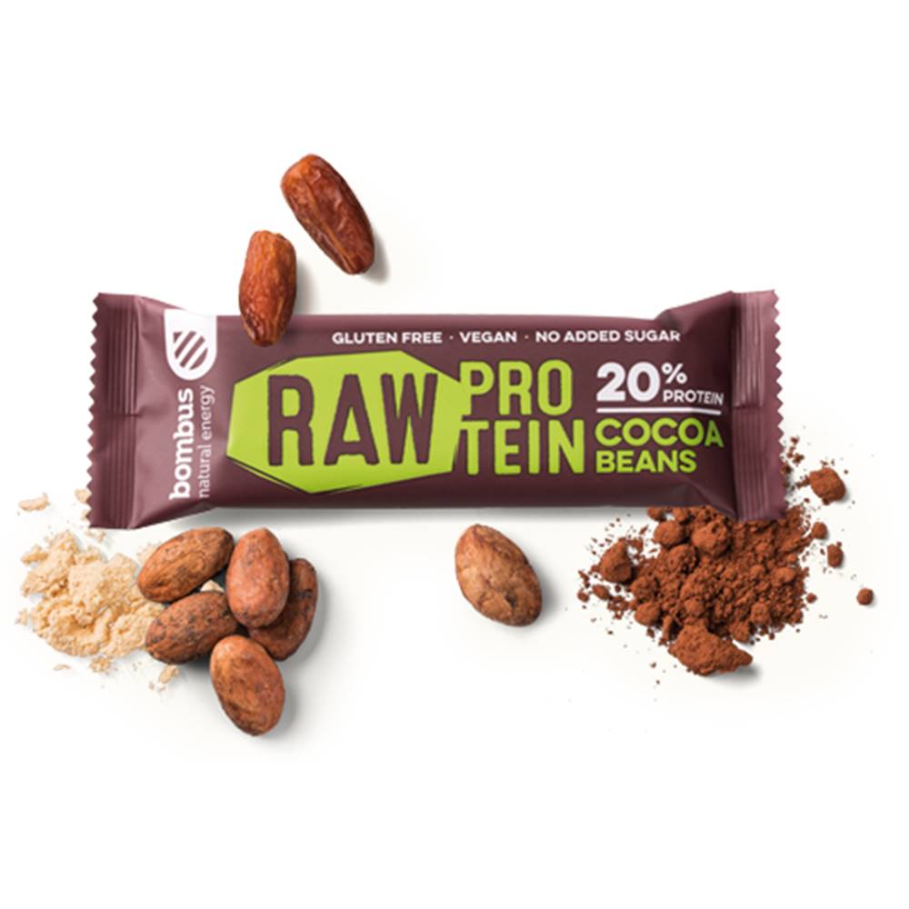 BOMBUS Raw protein bar 50 g...
