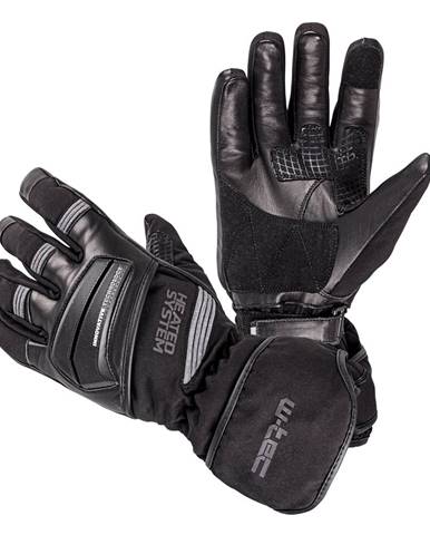 Vyhrievané rukavice W-TEC HEATston čierno-šedá - XS