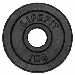 Kotúč LIFEFIT 1,0kg, kovový, pre 30mm tyč